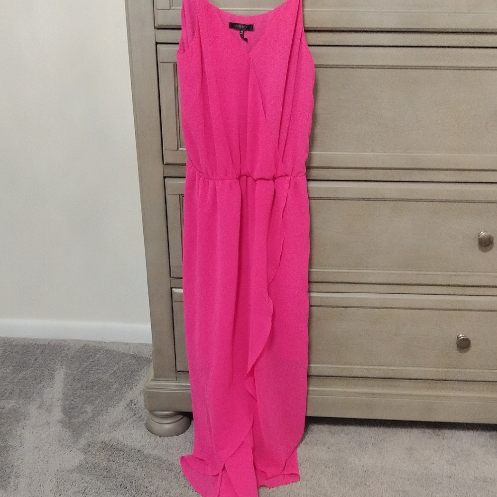Vibrant Pink Sleeveless Dress